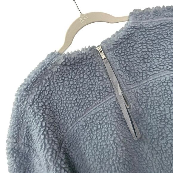 Lululemon Athletica Light Blue Fluffy Sherpa Teddy Sweatshirt - Picture 7 of 8